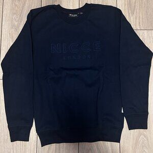 Nicce Navy Crewneck Sweater